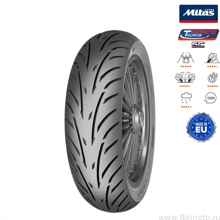 Mitas 120/70-12 58P TL Touring Force-SC Reinf