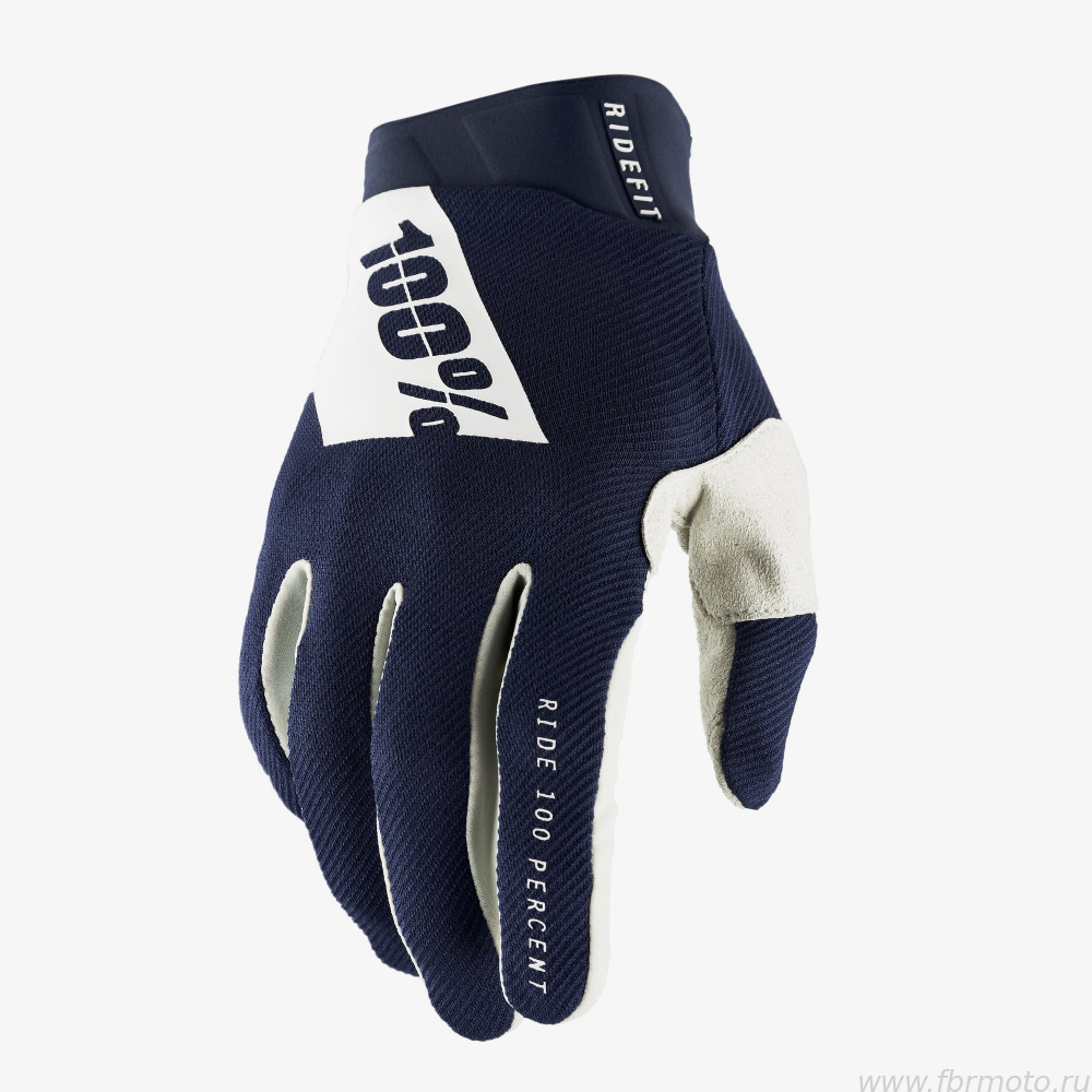 ������������ 100% Ridefit Glove Navy/White